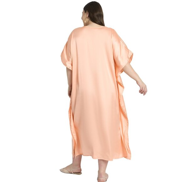 Gypsie Blu Women Summer Caftan Dress Plus Size Embroidery Maxi Dresses for Party - Picture 5 of 6